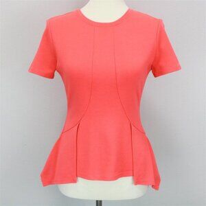 BCBGMaxAzria Scarlet Ambrosia Asymmetrical Sides Peplum Shirt